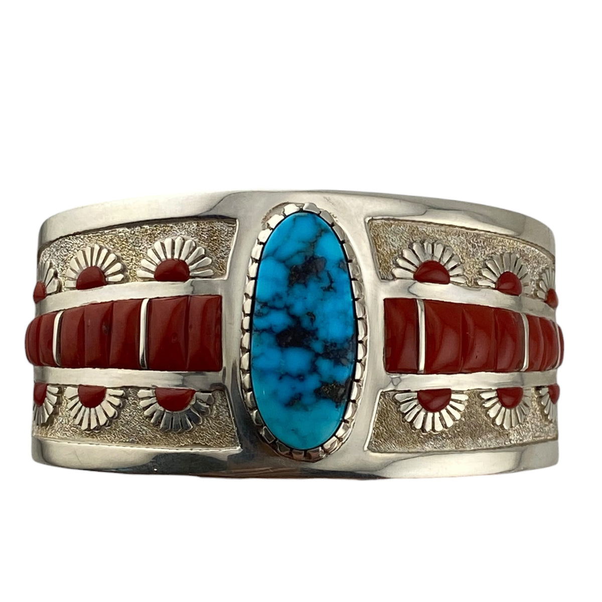 sterling silver, michael perry, turquoise, coral