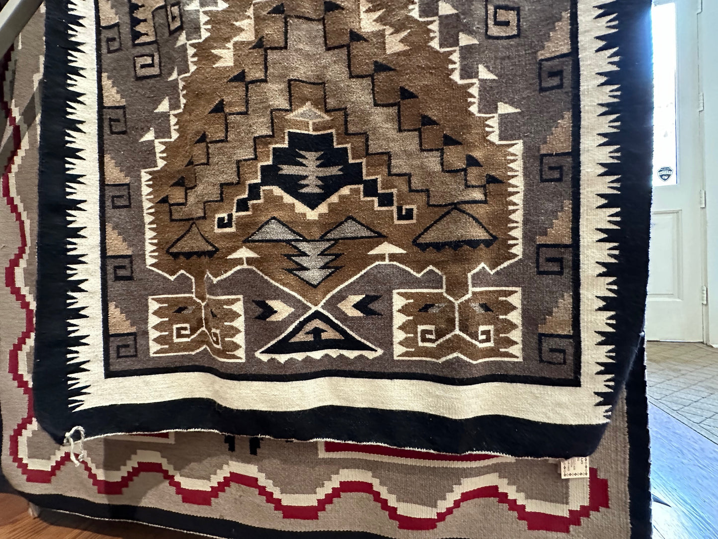 Cecelia Tsosie Navajo weaving for sale, navajo rug for sale, Two Grey HIlls Navajo Weaving, Storm Navajo Weaving, Telluride gallery