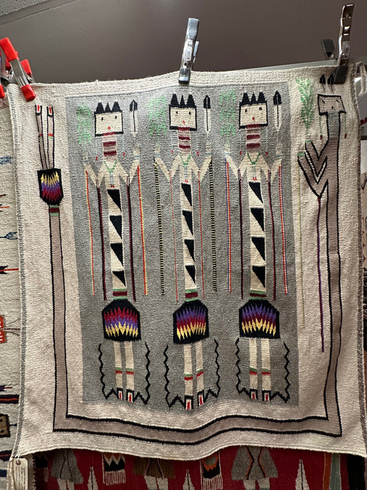 Vintage Navajo Yei weaving, navajo rug for sale, navajo weaving for sale, telluride gallery
