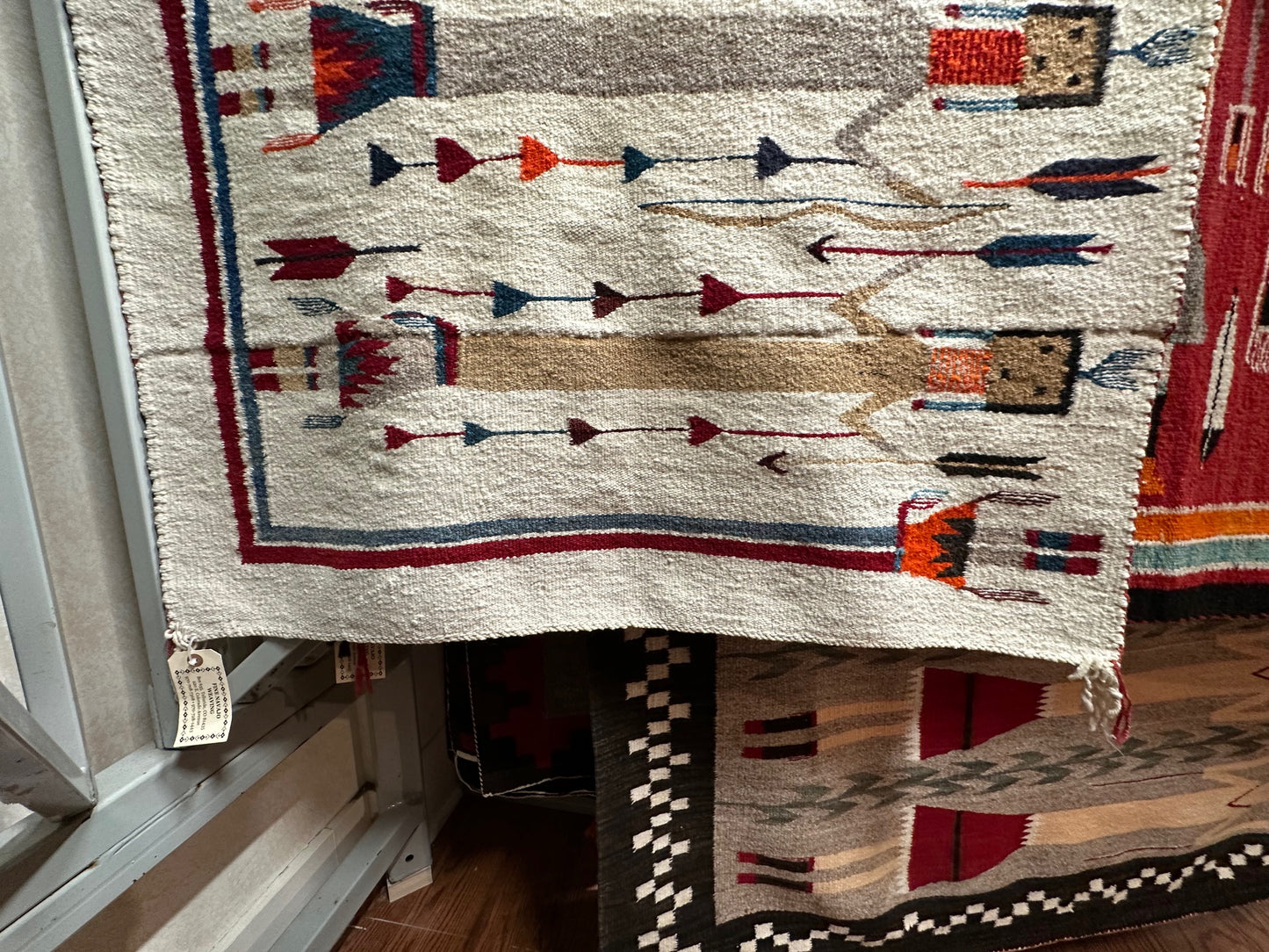 Navajo Shiprock Yei for sale, navajo weaving for sale, navajo rug for sale, vintage yei weaving, telluride gallery