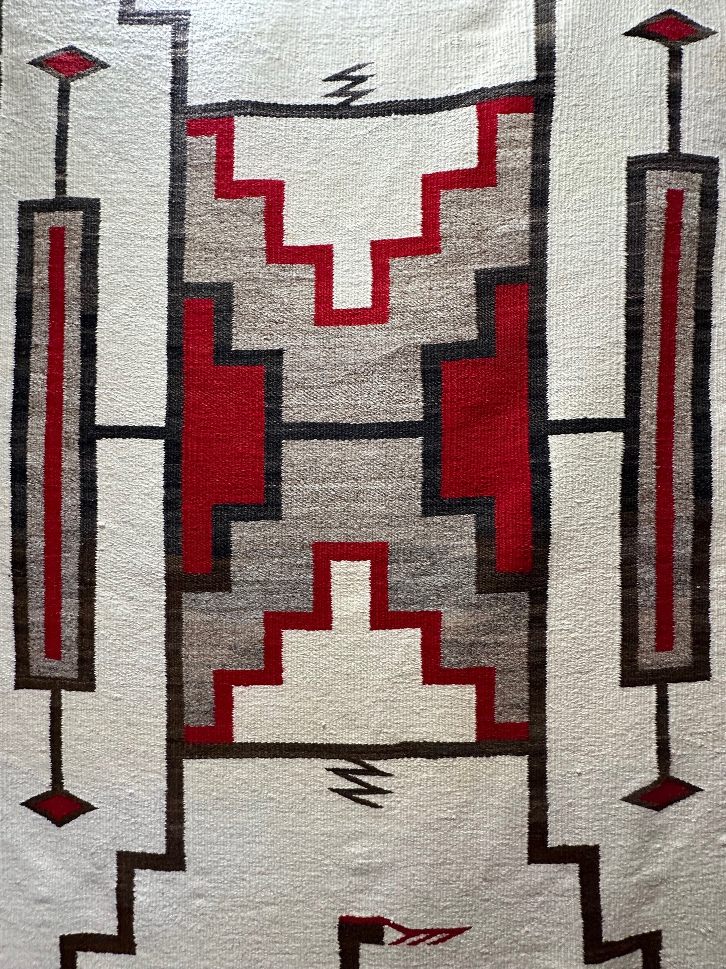 JB Moore Navajo Rug for sale, Antique navajo rug for sale, Navajo storm weaving, telluride gallery