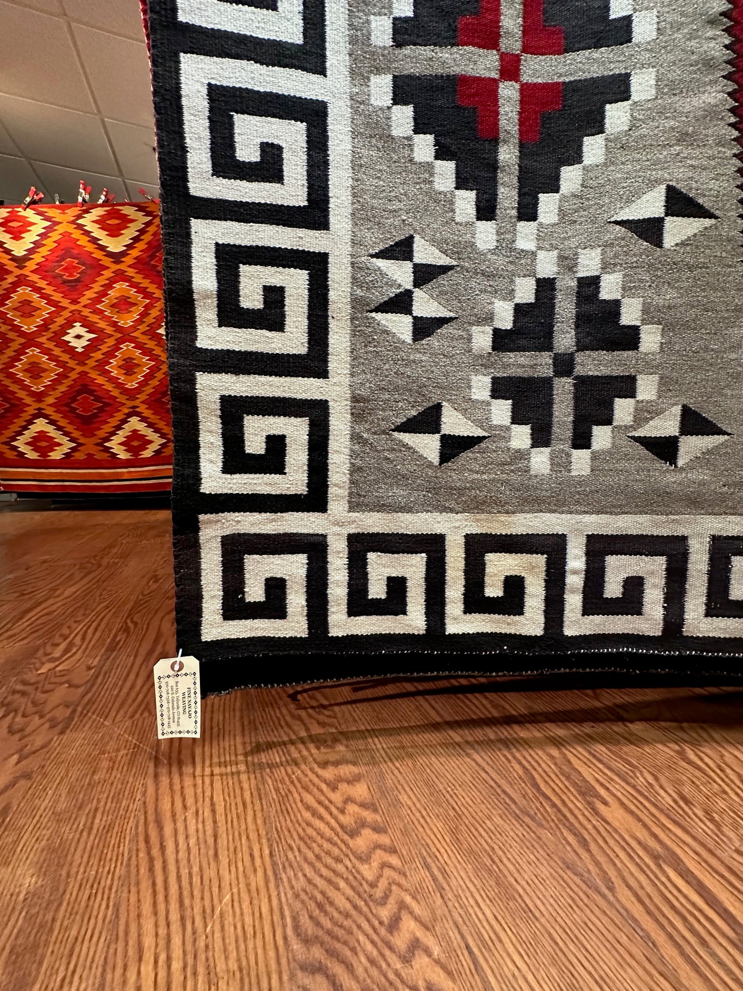 Antique Klagetoh Navajo rug for sale, klagetoh weaving for sale, telluride gallery