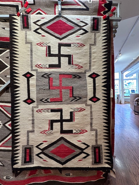 Antique JB Moore Storm Navajo Weaving, navajo rug for sale, authentic navajo weaving, telluride furnishings, telluride gallery