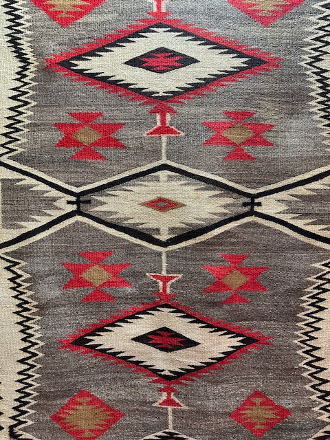 Antique Ganado Dazzler and Diamond Navajo Weaving, navajo rug for sale, authentic navajo weaving, telluride furnishings, telluride gallery