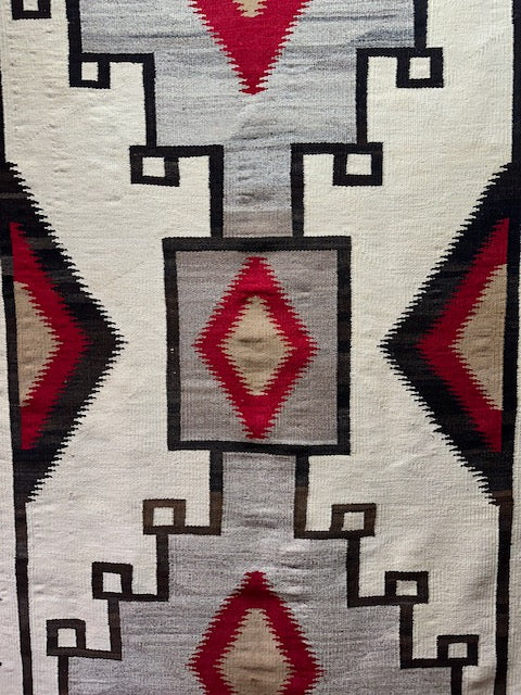 Antique JB Moore Storm Pattern Navajo Weaving, navajo rug for sale, authentic navajo weaving, telluride furnishings, telluride gallery