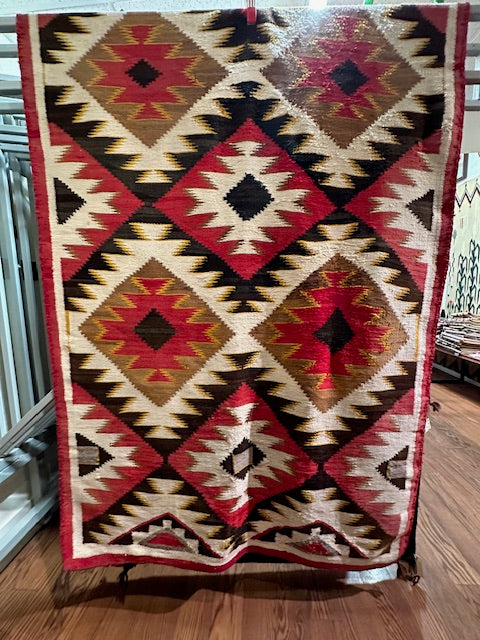 Antique Red Mesa Navajo Weaving, navajo rug for sale, authentic navajo weaving, telluride furnishings, telluride gallery