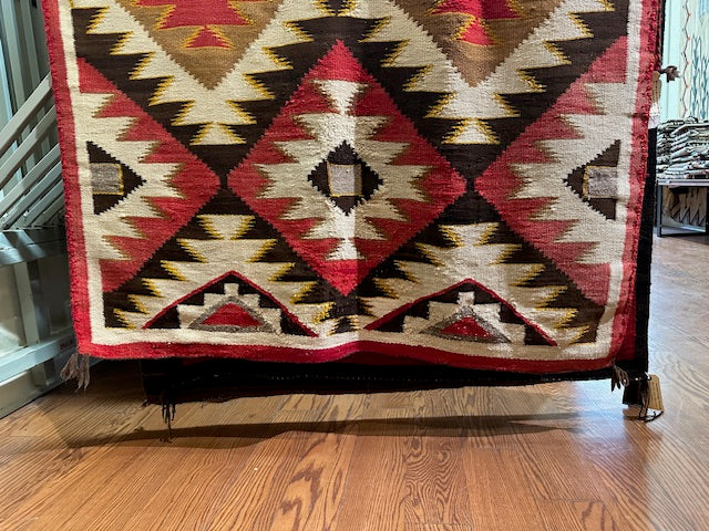 Antique Red Mesa Navajo Weaving, navajo rug for sale, authentic navajo weaving, telluride furnishings, telluride gallery