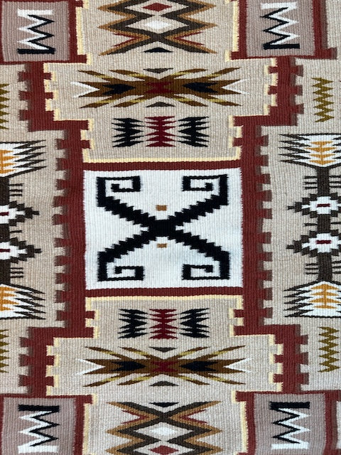 Darlene Bahe Navajo Storm weaving, navajo rug for sale, authentic navajo weaving, tellluride furnishings, telluride art gallery