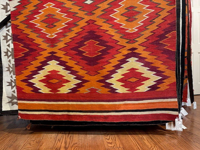 Antique Navajo Transitional Dazzler Blanket, navajo rug for sale, authentic navajo weaving, telluride furnishings, telluride art gallery