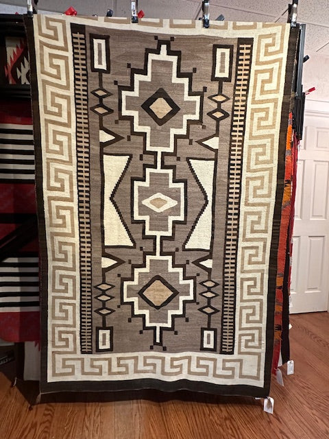 Antique Crystal Navajo Weaving, navajo rug for sale, authentic Navajo rug, telluride furnishings, telluride art gallery