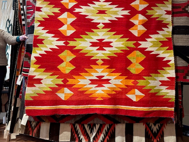 Antique Transitional Navajo Blanket, navajo rug for sale, telluride furnishings, telluride gallery 