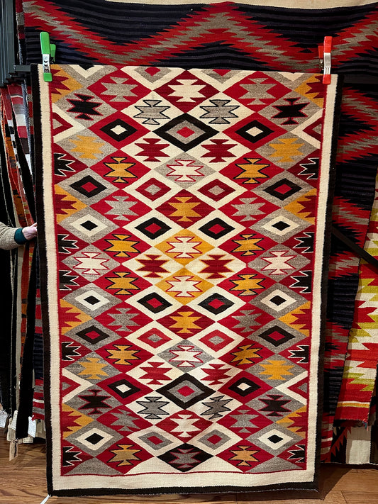 Antique Navajo Wearing blanket, authentic navajo rug for sale, telluride furnishings, telluride gallery
