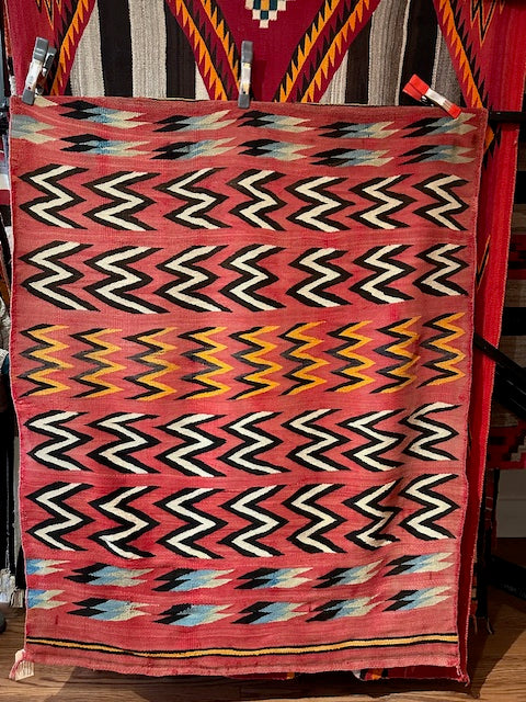 Antique Transitional Navajo Blanket, Navajo Rug for sale, Native American Art for sale, Telluride Art Gallery