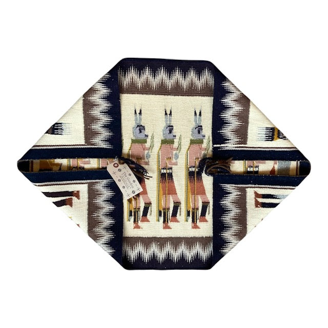 Yei be Chai Navajo Weaving w/Talking God & Sprinkler 23"x31.5"