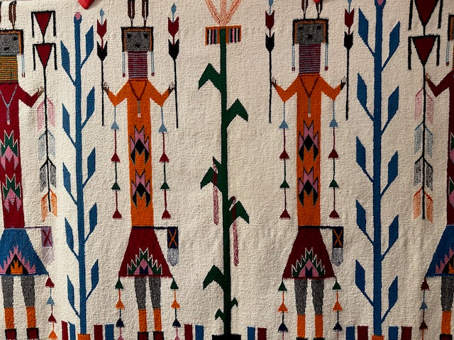 Vintage Shiprock Yei Navajo Weaving, Authentic Navajo Rugs for sale, Telluride gallery, telluride gift shop, Native american art gallery, Telluride