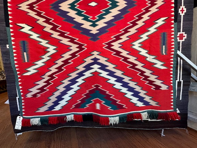 Antique Navajo Germantown Dazzler 54" x 73"