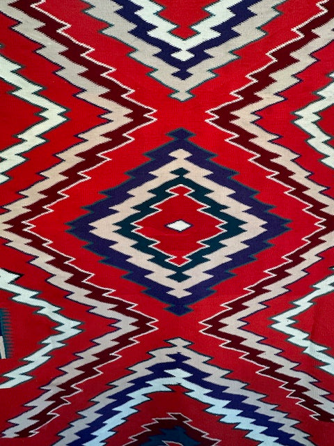 Antique Navajo Germantown Dazzler 54" x 73"