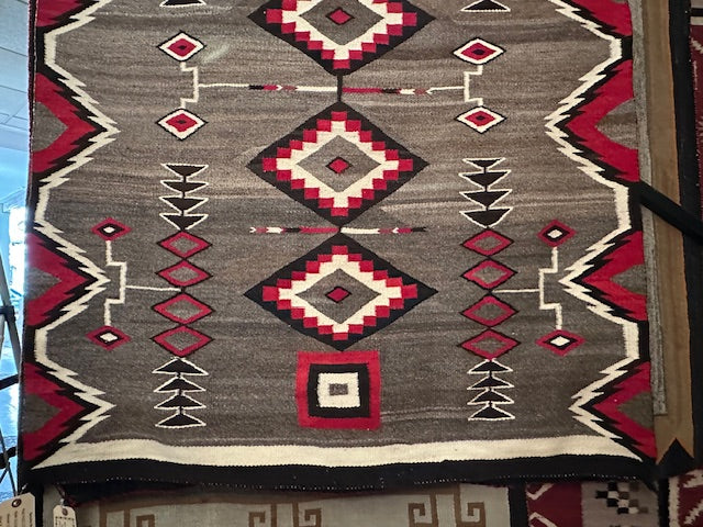 Antique Regional (Crystal) Navajo Weaving W2031 42.5'x57"