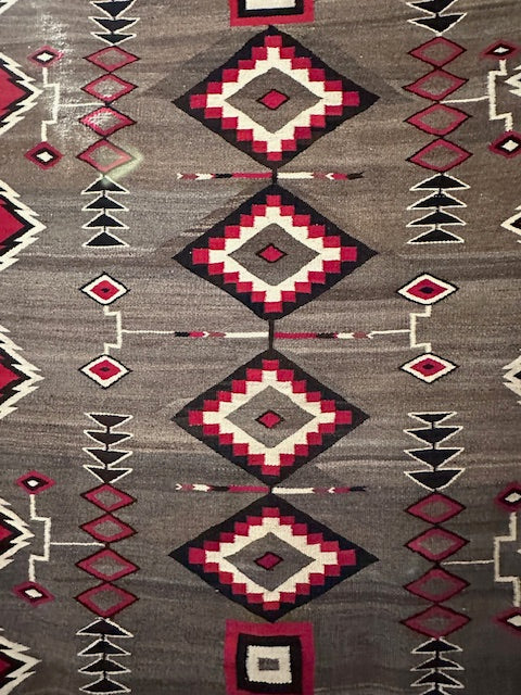 Antique Regional (Crystal) Navajo Weaving W2031 42.5'x57"