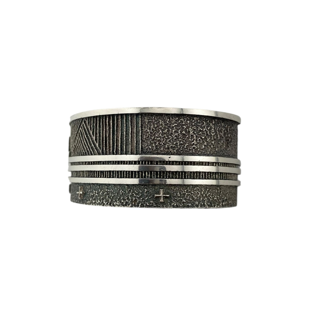 Ric Charlie Navajo Tufa Cast Futuristic Monument Valley Bracelet