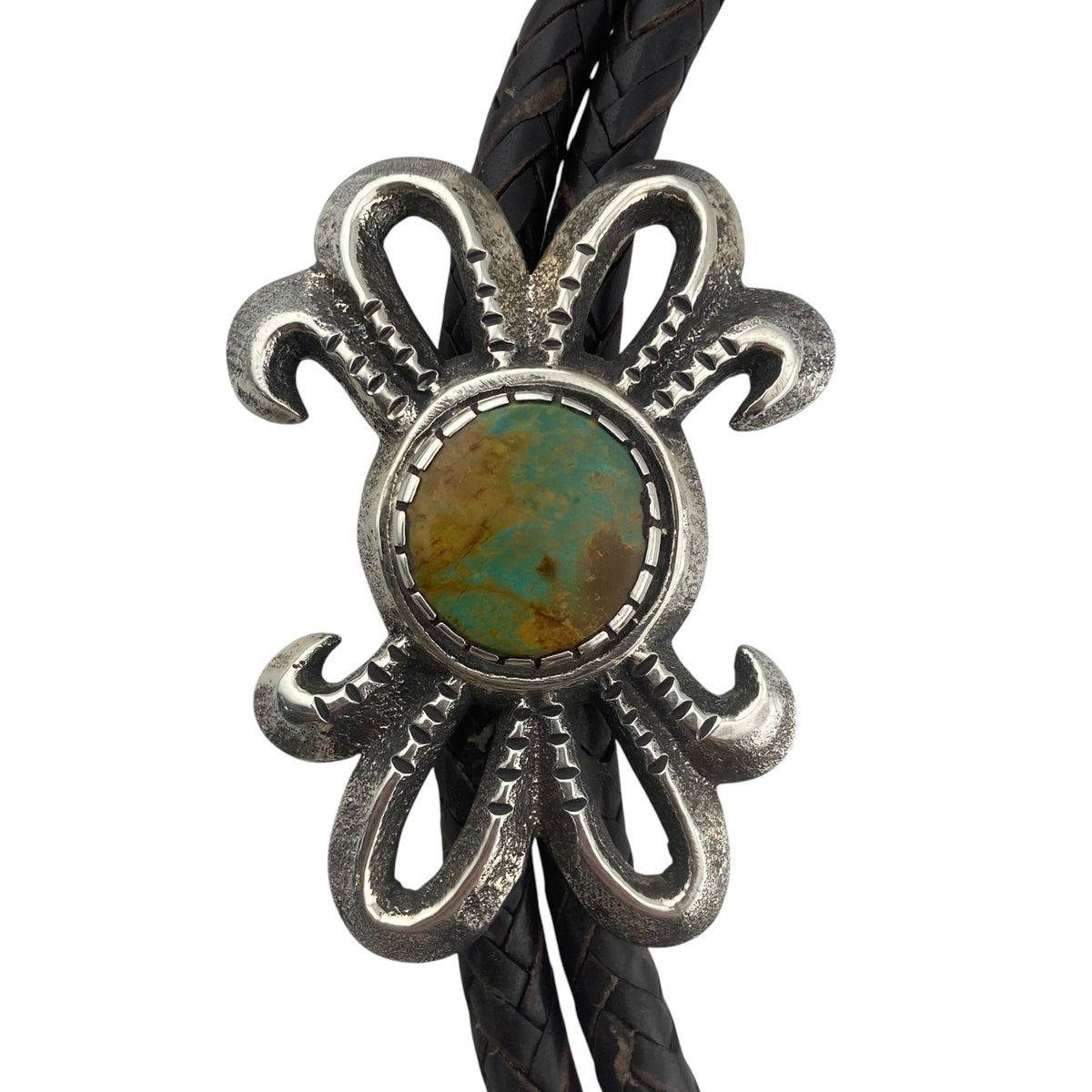 tyrone turquoise, sterling silver, gary custer, bolo tie, navajo