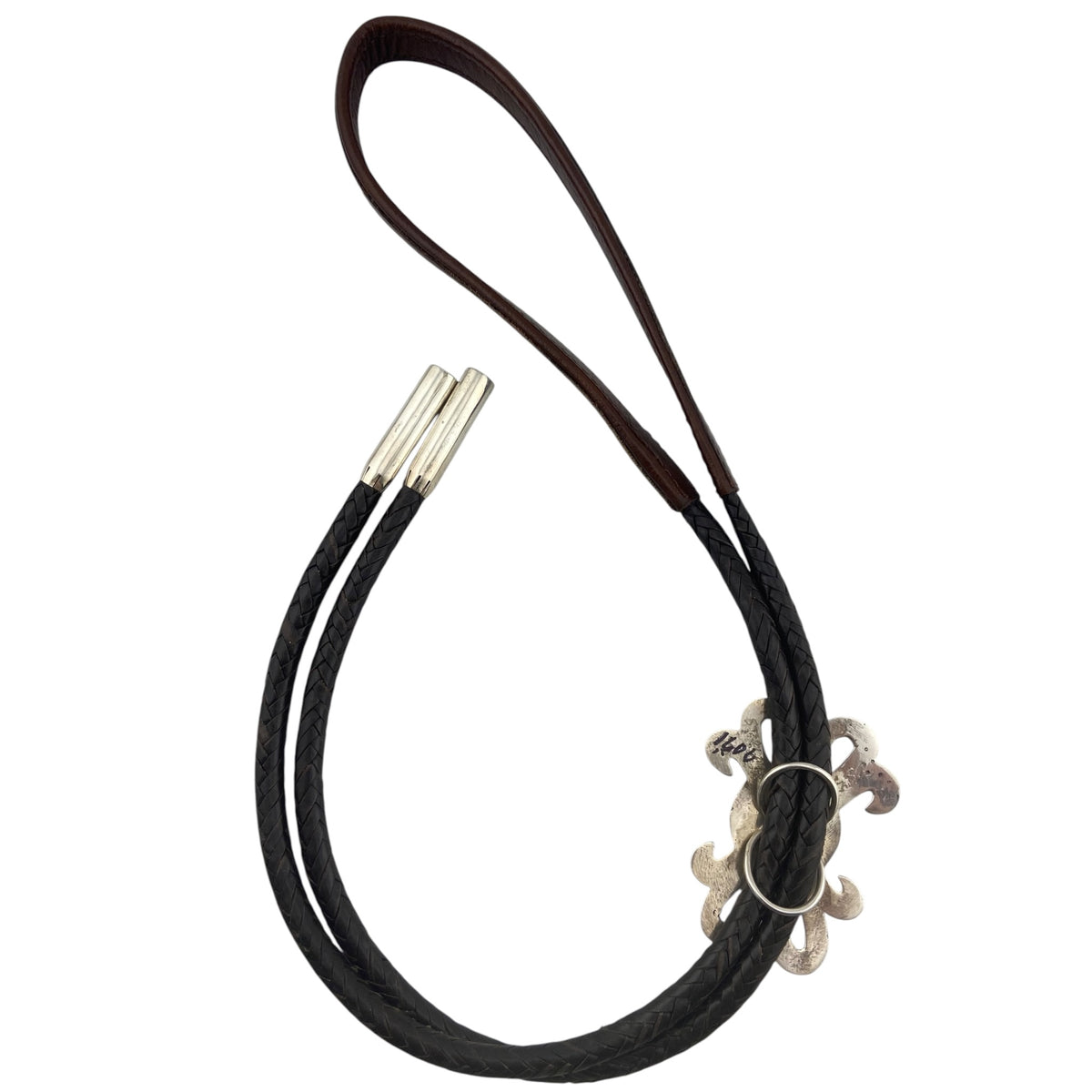 Gary Custer Navajo Tufa Cast Bolo w/Tyrone Turquoise