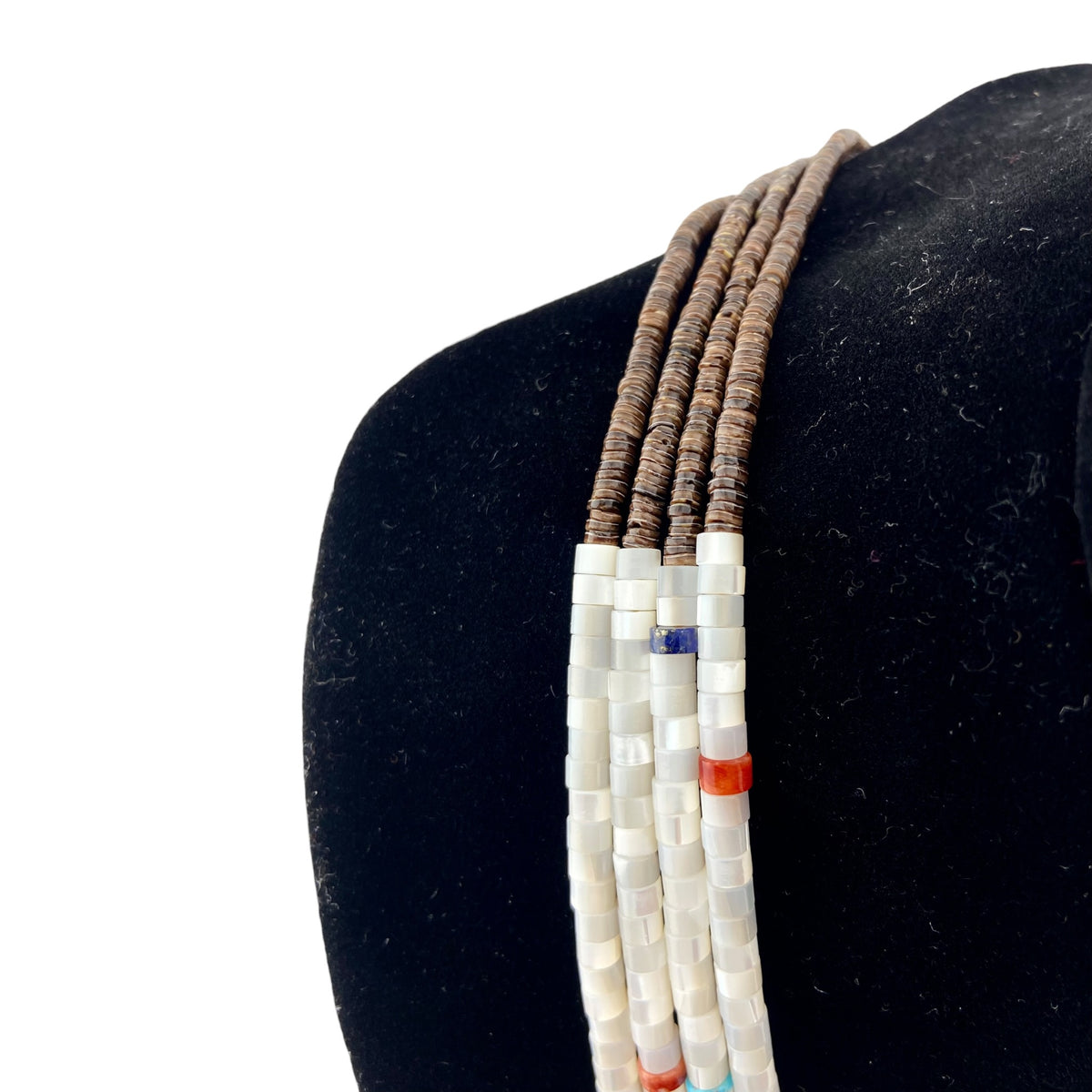 Lita Atencio Kewa Mother of Pearl w/Spiny Oyster, Lapis & Turquoise