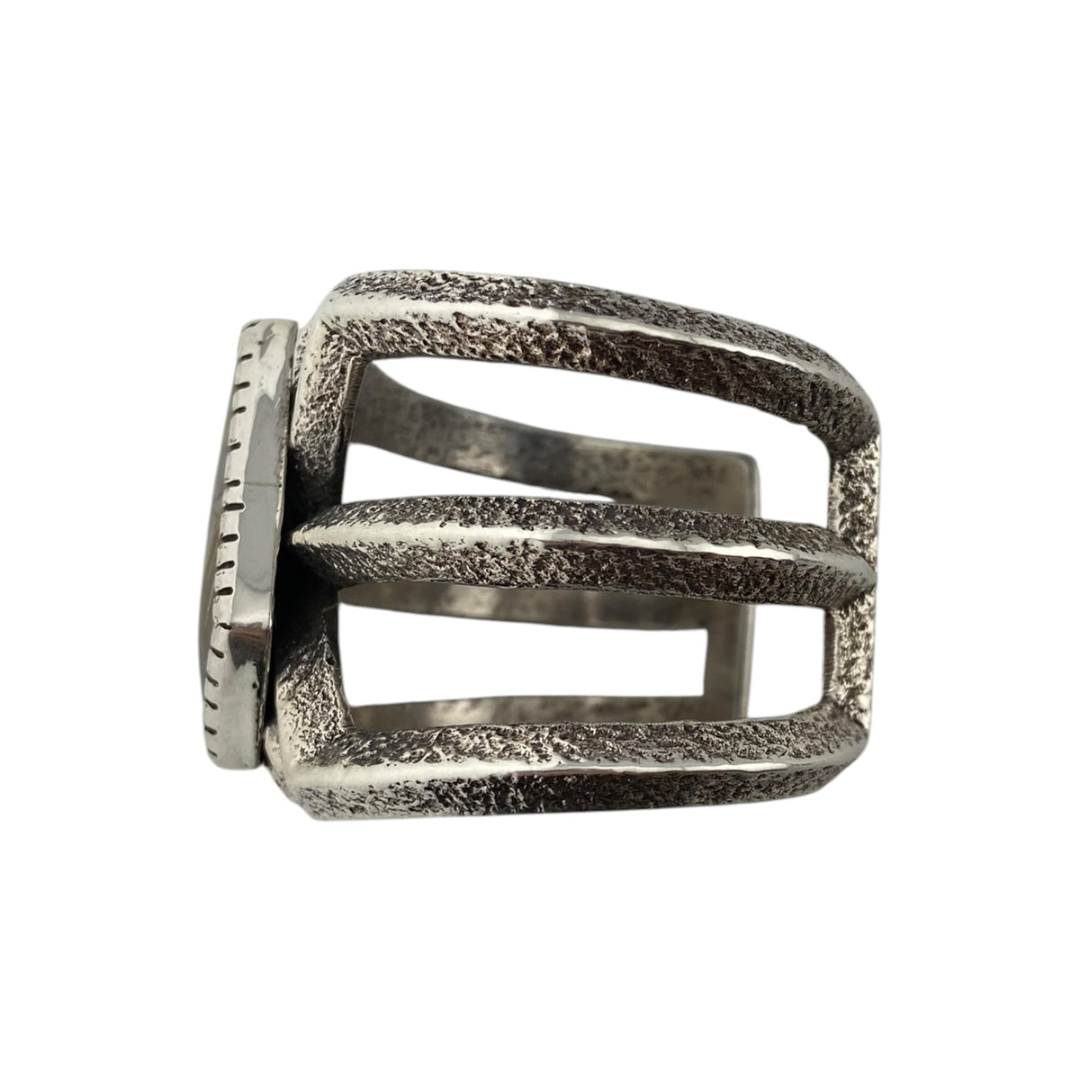 Gary Custer Navajo Tufa Cast Bracelet w/Picaso Marble