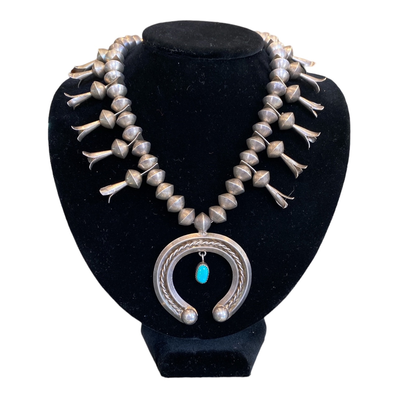 Navajo Vintage Squash Blossom Necklace