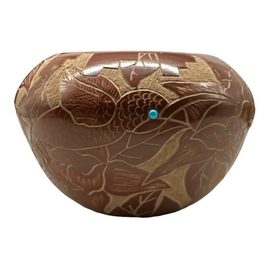 Santa Clara Gwen Tafoya pottery, telluride gift shop, native american art, santa clara pottery