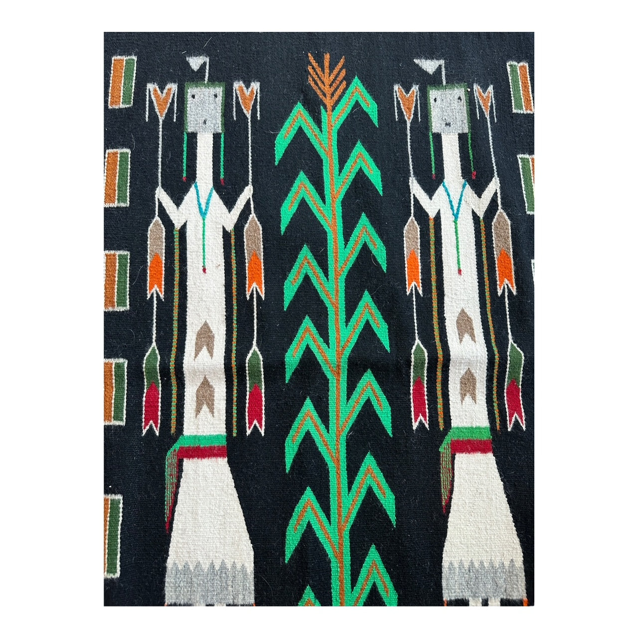 Yei Navajo weaving, navajo rug, vintage navajo weaving, telluride gift shop, native american arts