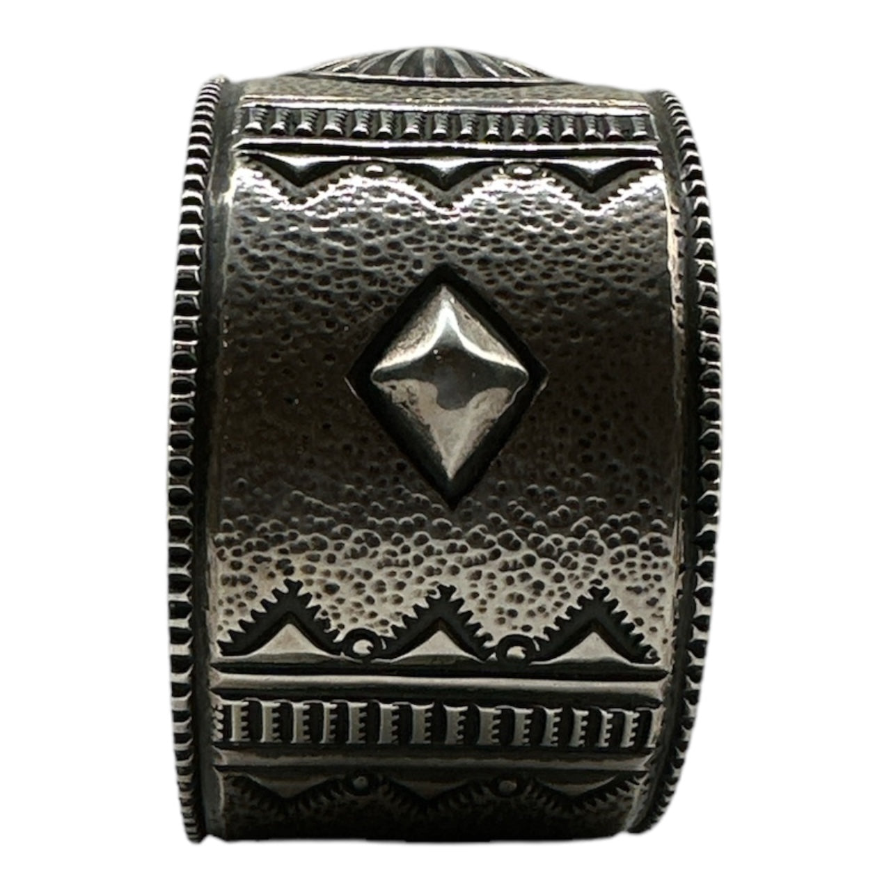 Edison Cummings navajo bracelet, silver jewelry, telluride
