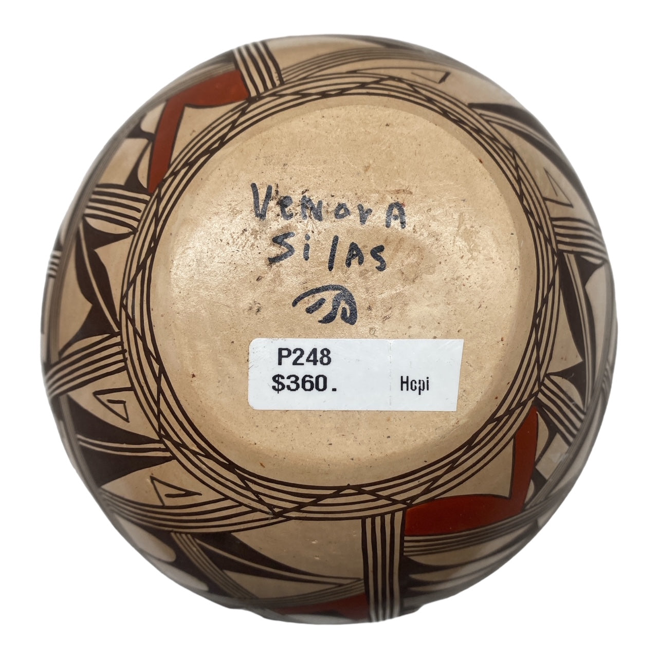 hopi pottery, hand coiled painted, telluride