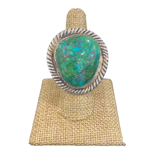 Vintage James Taylor Navajo Turquoise Ring, sterling silver, jewelry, telluride
