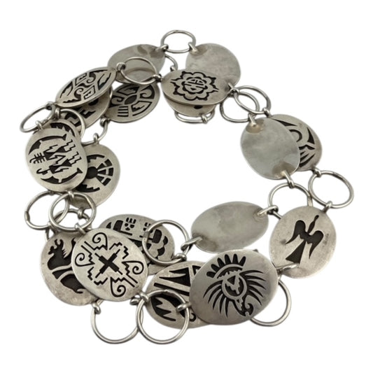 Hopi belt, sterling silver, link belt, hopi overlay, telluride jewelry store, hopi jewelry for sale