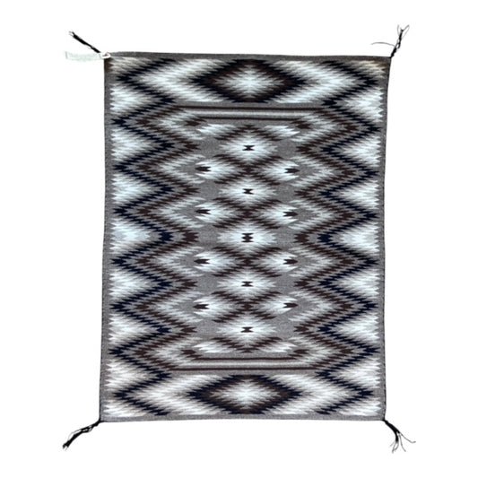 Very Fine Natural Wool Eye Dazzler 25"x 32" - Delphine Logg