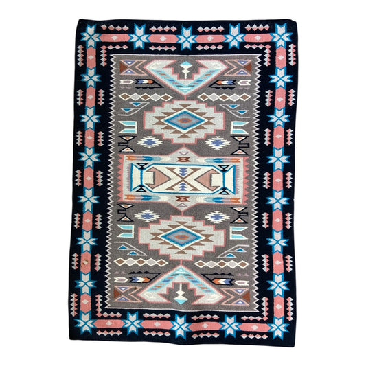 Navajo weaving, teec nos pos rug, telluride gallery, native american art, fine art, navajo rug for sale
