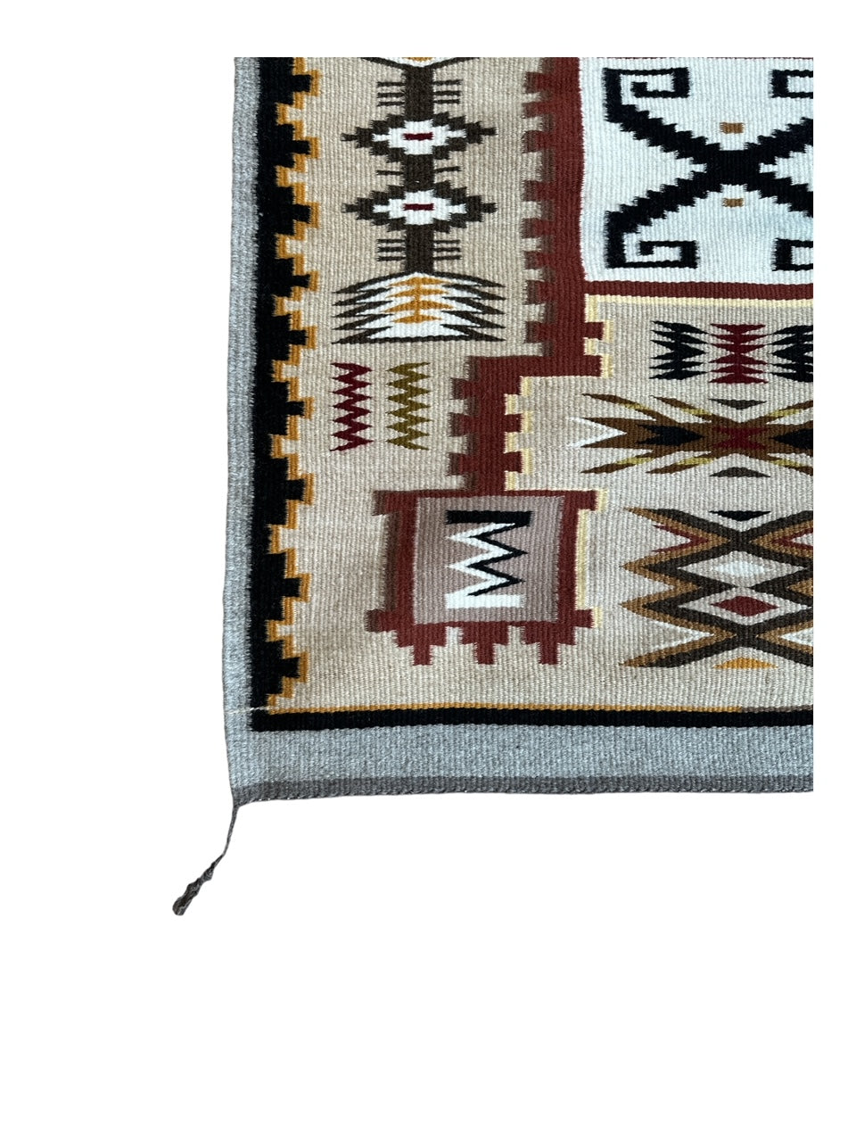 Darlene Bahe Navajo Storm weaving, navajo rug for sale, authentic navajo weaving, tellluride furnishings, telluride art gallery