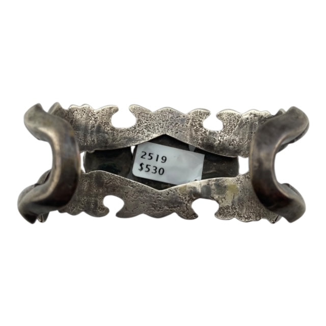 Navajo Tufa Cast Bracelet with Turquoise