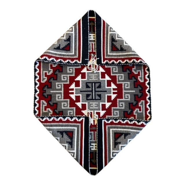 Risa John White Very Fine Klagetoh Navajo Weaving 20"x 27.25"