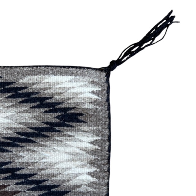 Very Fine Natural Wool Eye Dazzler 25"x 32" - Delphine Logg