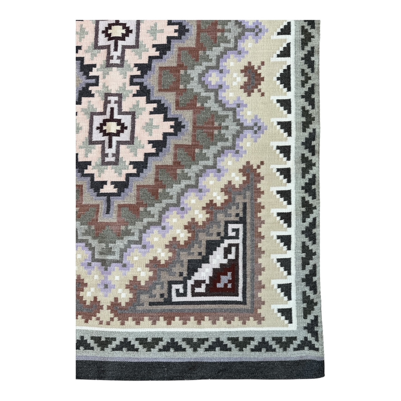 Gladys Shepard Vegital Dye Burnt Water Navajo Weaving 41" x 60"