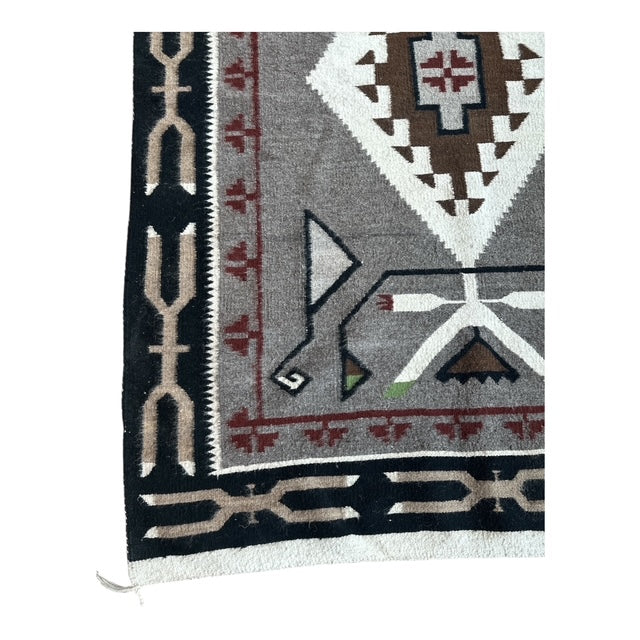 Esther Lee Benally 1990s Teec Nos Pos Navajo Rug 45"x61"