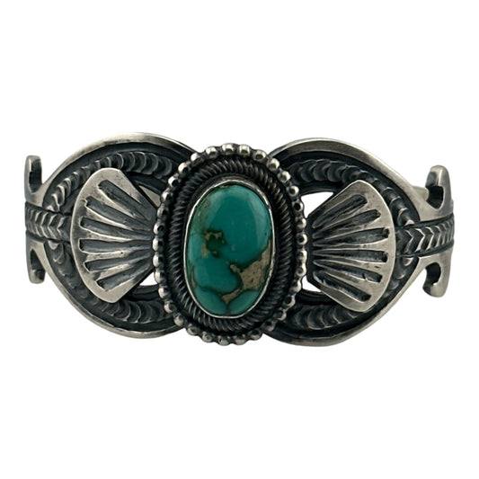 Leon Martinez Turquoise Navajo Bracelet, Navajo Jewelry for Sale, Telluride Jewelry Store, Telluride Gallery, Telluride Gift Shop, Native American Jewelry for Sale