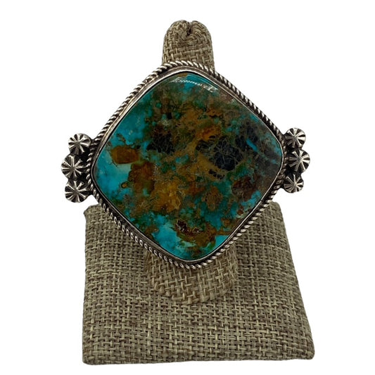 pilot mountain turquoise, sterling silver ring, navajo, native american store, telluride, navajo jewelry for sale