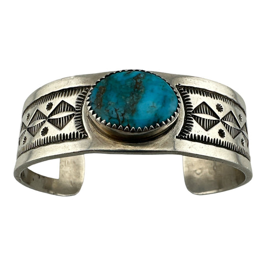 Herman Smith Navajo Turquoise Bracelet, navajo jewelry for sale, turquoise jewelry, indian jewerly, telluride jewelry store