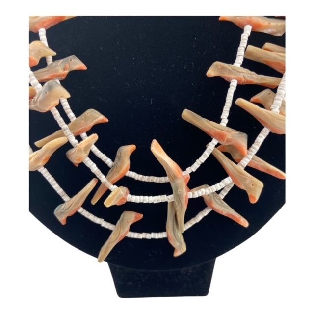 Zuni Andrew Emerson Quam Abalone Fetish Necklace