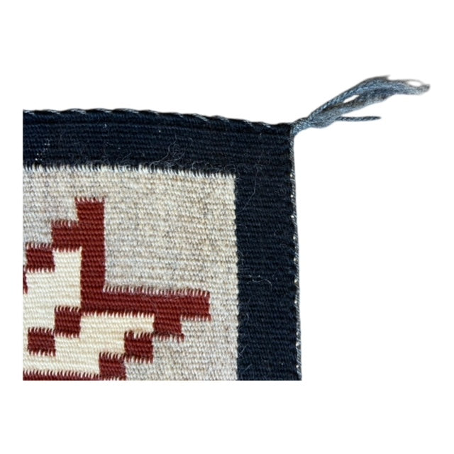 Vintage 1970's Snowflake Ganado Navajo Weaving - 36.5"x58"