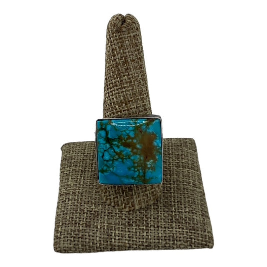 kingman turquoise ring, sterling silver, native american store, telluride, navajo jewelry for sale