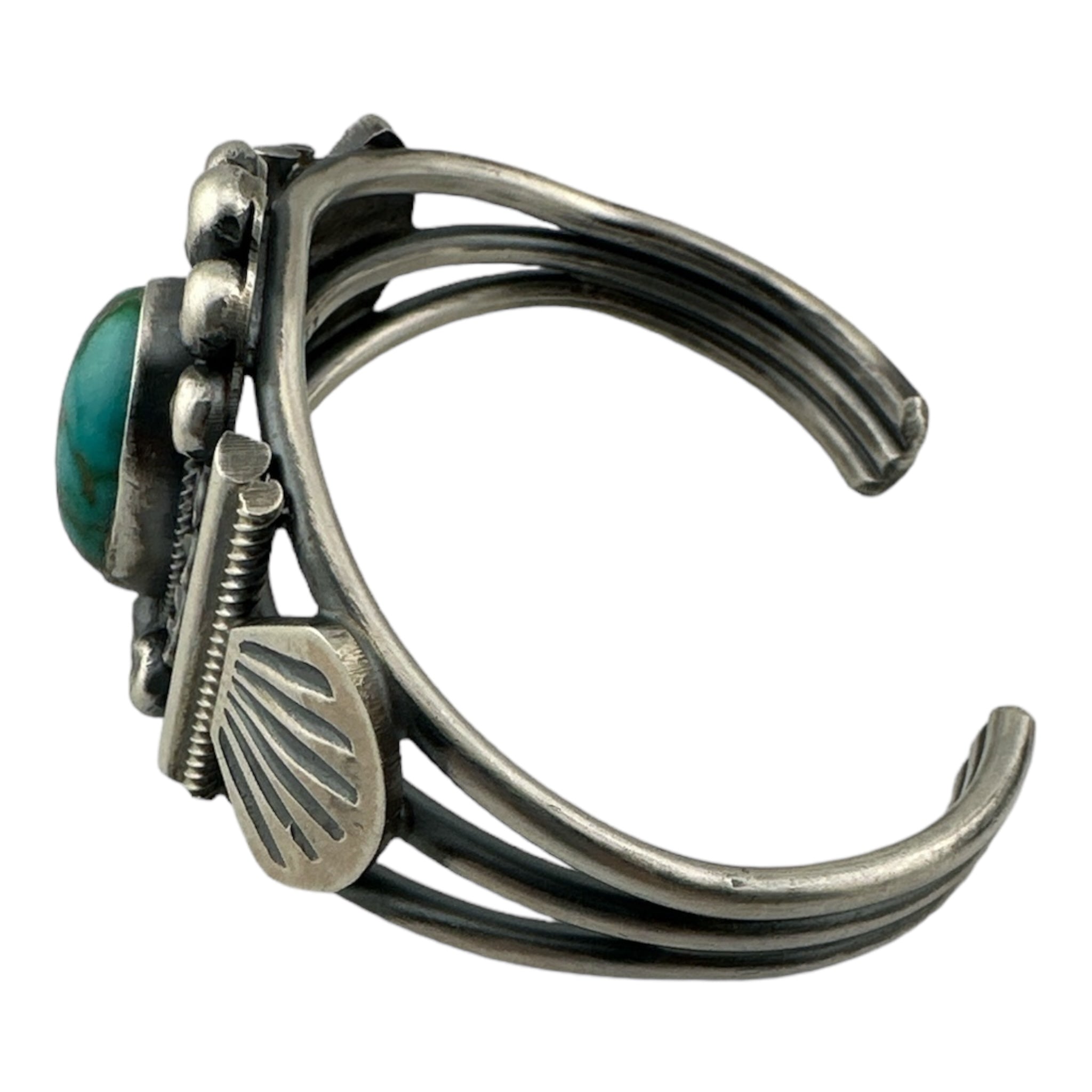 Leon Martinez Sonoran Gold Turquoise Navajo Bracelet, Navajo Jewelry for Sale, Telluride Jewelry Store, Telluride Gallery, Telluride Gift Shop, Native American Jewelry for Sale